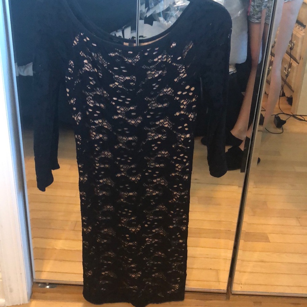 Black skintight dress